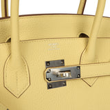 Hermes Birkin 30 Jaune Poussin Togo Palladium Hardware - Thumbnail View 7