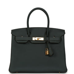 Hermes Birkin 30 Vert Mangrove Togo Gold Hardware