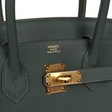 Hermes Birkin 30 Vert Mangrove Togo Gold Hardware - Thumbnail View 7