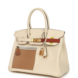 Hermes Colormatic Birkin 30 Nata, Lime, Chai, Cuivre and Bleu Brume Swift Gold Hardware - Thumbnail View 5