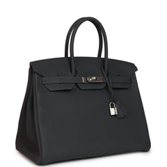 Hermes Birkin 35 Ardoise Togo Palladium Hardware