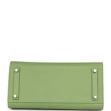 Hermes Birkin Sellier 30 Vert Criquet Epsom Palladium Hardware - Thumbnail View 6
