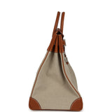 Hermes Birkin HAC 40 Fauve Barenia and Ficelle Toile H Palladium Hardware - Thumbnail View 3
