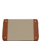 Hermes Birkin HAC 40 Fauve Barenia and Ficelle Toile H Palladium Hardware - Thumbnail View 6