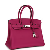 Pre-owned Hermes Birkin 30 Rose Poupre Togo Palladium Hardware - Thumbnail View 2