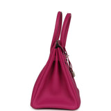 Pre-owned Hermes Birkin 30 Rose Poupre Togo Palladium Hardware - Thumbnail View 3
