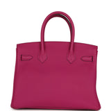 Pre-owned Hermes Birkin 30 Rose Poupre Togo Palladium Hardware - Thumbnail View 4