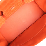Pre-owned Hermes Birkin 35 Orange Matte Alligator Gold Hardware - Thumbnail View 8