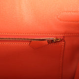 Pre-owned Hermes Birkin 35 Orange Matte Alligator Gold Hardware - Thumbnail View 9
