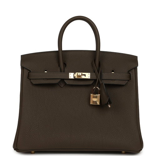 Hermes Birkin 25 Vert Loden Togo Permabrass Hardware