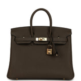 Hermes Birkin 25 Vert Loden Togo Permabrass Hardware - Thumbnail View 1