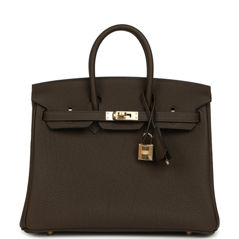 Hermes Birkin 25 Vert Loden Togo Permabrass Hardware
