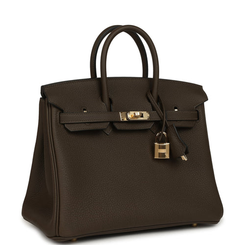 Hermes Birkin 25 Vert Loden Togo Permabrass Hardware