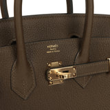 Hermes Birkin 25 Vert Loden Togo Permabrass Hardware - Thumbnail View 7