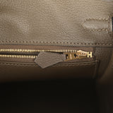 Hermes Birkin 25 Vert Loden Togo Permabrass Hardware - Thumbnail View 9