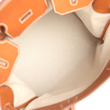 Hermes Birkin HAC 40 Fauve Barenia Faubourg and Ficelle Toile Palladium Hardware - Thumbnail View 8