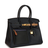 Hermes Colormatic Birkin 30 Bleu Navy, Black, Chai, Etoupe and Gold Swift Gold Hardware - Thumbnail View 2
