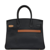 Hermes Colormatic Birkin 30 Bleu Navy, Black, Chai, Etoupe and Gold Swift Gold Hardware - Thumbnail View 4