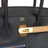 Hermes Colormatic Birkin 30 Bleu Navy, Black, Chai, Etoupe and Gold Swift Gold Hardware - Thumbnail View 8