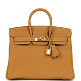 Hermes Birkin 25 Naturel Sable Togo Gold Hardware - Thumbnail View 1