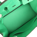Hermes Birkin 25 Vert Comics Togo and Matte Alligator Touch Palladium Hardware - Thumbnail View 8