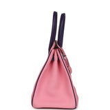 Pre-owned Hermes Special Order (HSS) Birkin 30 Bubblegum Pink, Iris Togo Palladium Hardware - Thumbnail View 3