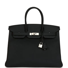 Hermes Birkin 35 Black Togo Palladium Hardware