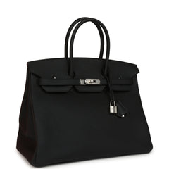 Hermes Birkin 35 Black Togo Palladium Hardware