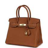 Pre-owned Hermes Birkin 30 Gold Togo Gold Hardware - Thumbnail View 5