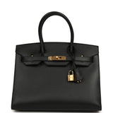 Pre-owned Hermes Birkin Sellier 30 Black Madame Gold Hardware - Thumbnail View 1