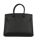 Pre-owned Hermes Birkin Sellier 30 Black Madame Gold Hardware - Thumbnail View 4