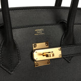 Pre-owned Hermes Birkin Sellier 30 Black Madame Gold Hardware - Thumbnail View 7