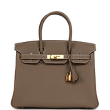 Hermes Birkin 30 Etoupe Togo Gold Hardware - Thumbnail View 1