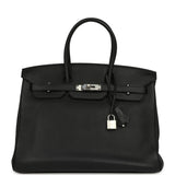 Pre-owned Hermes Birkin 35 Black Togo Palladium Hardware - Thumbnail View 1