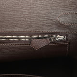 Pre-owned Hermes Birkin 30 Chocolate Togo Palladium Hardware - Thumbnail View 9