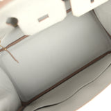 Hermes Birkin 25 Gris Perle Ostrich Gold Hardware - Thumbnail View 8