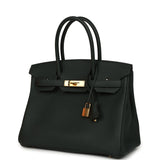 Pre-owned Hermes Birkin 30 Vert Fonce Togo Gold Hardware - Thumbnail View 5