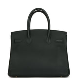 Pre-owned Hermes Birkin 30 Vert Fonce Togo Gold Hardware - Thumbnail View 4