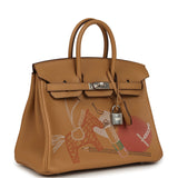 Hermes Birkin 25 "In & Out" Biscuit Swift Palladium Hardware - Thumbnail View 2
