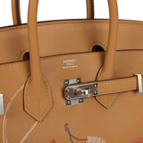 Hermes Birkin 25 "In & Out" Biscuit Swift Palladium Hardware - Thumbnail View 7