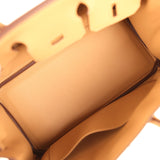 Hermes Birkin 25 "In & Out" Biscuit Swift Palladium Hardware - Thumbnail View 8