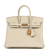 Hermes Birkin 25 Craie Togo Gold Hardware - Thumbnail View 1