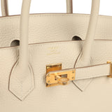 Hermes Birkin 25 Craie Togo Gold Hardware - Thumbnail View 7