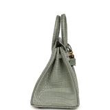 Hermes Birkin 25 Gris Ciment Matte Porosus Crocodile Gold Hardware - Thumbnail View 3