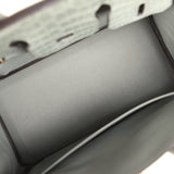 Hermes Birkin 25 Gris Ciment Matte Porosus Crocodile Gold Hardware - Thumbnail View 8