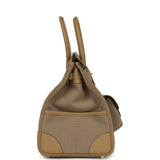Hermes Birkin 35 Cargo Beige Marfa Toile Goeland Canvas, Poussiere Swift Palladium Hardware - Thumbnail View 6