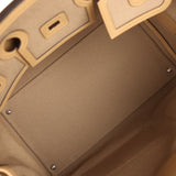 Hermes Birkin 35 Cargo Beige Marfa Toile Goeland Canvas, Poussiere Swift Palladium Hardware - Thumbnail View 9