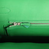 Pre-owned Hermes Birkin Ghillies 30 Bambou Togo, Swift Palladium Hardware - Thumbnail View 8