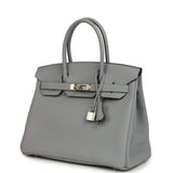 Hermes Birkin 30 Gris Pantin Togo Palladium Hardware - Thumbnail View 5