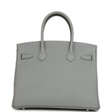 Hermes Birkin 30 Gris Pantin Togo Palladium Hardware - Thumbnail View 4